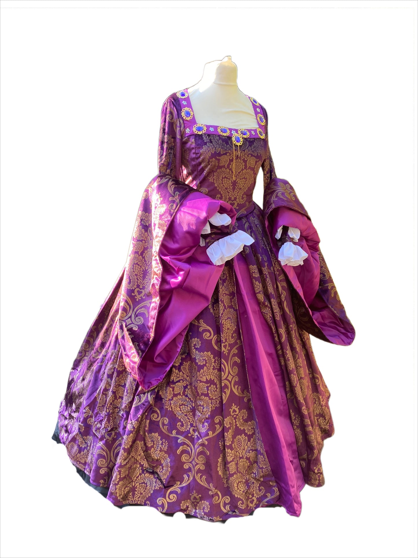 Purple Anne Boyeln Dress, Tudor Dress