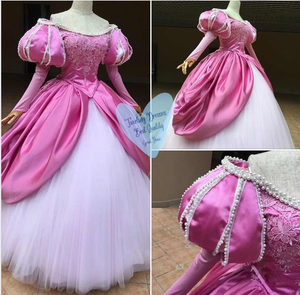 little mermaid ariel pink dress Dress, Ariel Dress, Adult Ariel Suitable for special occasions Calvin Klein Zip Front Apparel Size:XL Wedding Dresses Rochester Ny