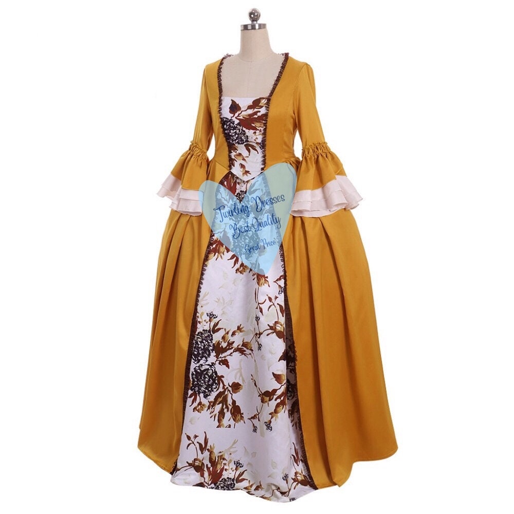 Georgian Costume , Outlander Claire Fraser black dress , 18th Century Dress, 1700s Dress , Historic Costume, Theatre Dress, Outlander Dress - TwirlingDresses
