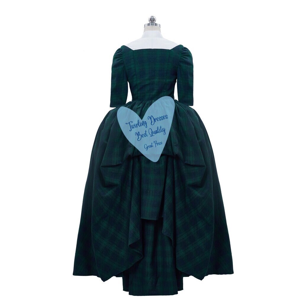 Outlander Costume, Victorian Scottish  highland Dress, 1860s dress, Adult Historic Costume, Theatre Dress, Little women Costume - TwirlingDresses