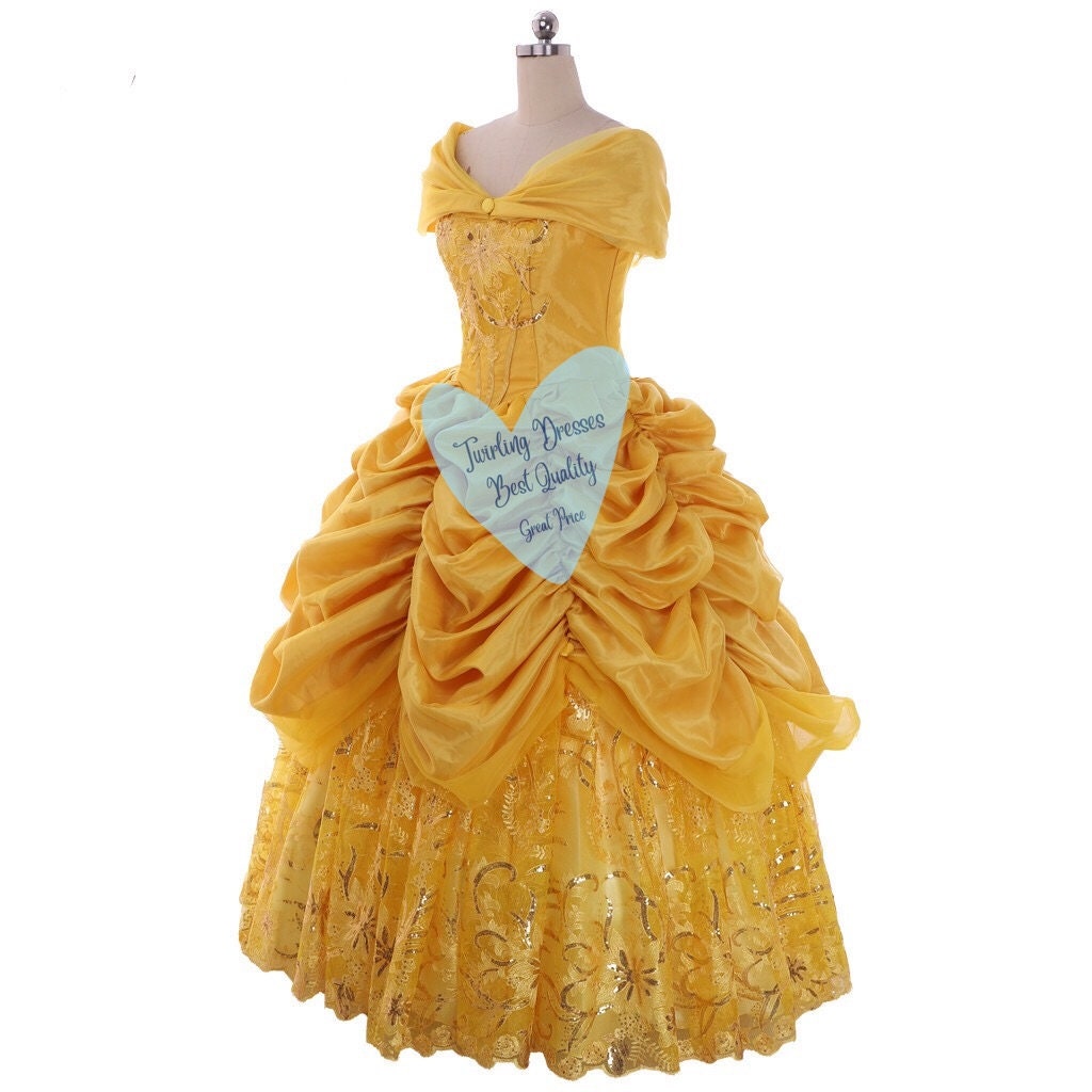 Belle Dress, Beauty Dress, Yellow Princess Dress, Belle Costume - TwirlingDresses