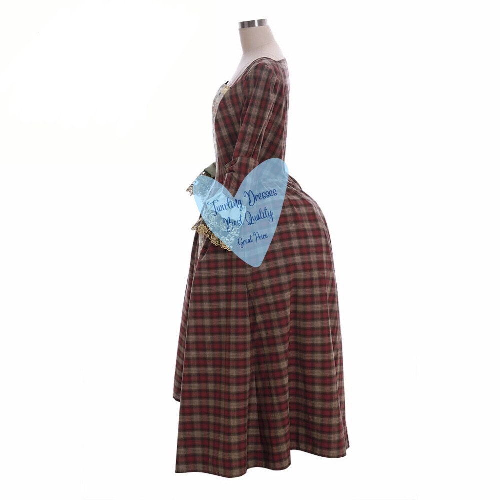 Outlander Costume, Victorian Scottish  highland Dress, 1860s dress, Adult Historic Costume, Theatre Dress, Little women Costume - TwirlingDresses