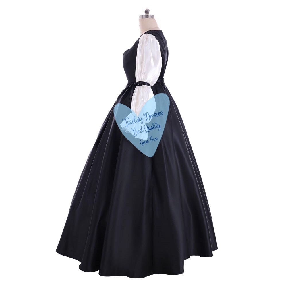 Outlander Costume , Outlander Claire Fraser black dress , Adult Historic Costume, Theatre Dress, Outlander Dress - TwirlingDresses