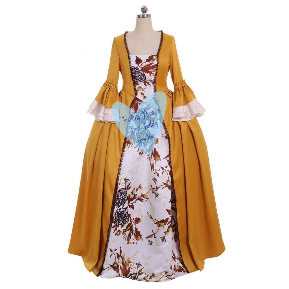 Georgian Costume , Outlander Claire Fraser black dress , 18th Century Dress, 1700s Dress , Historic Costume, Theatre Dress, Outlander Dress - TwirlingDresses