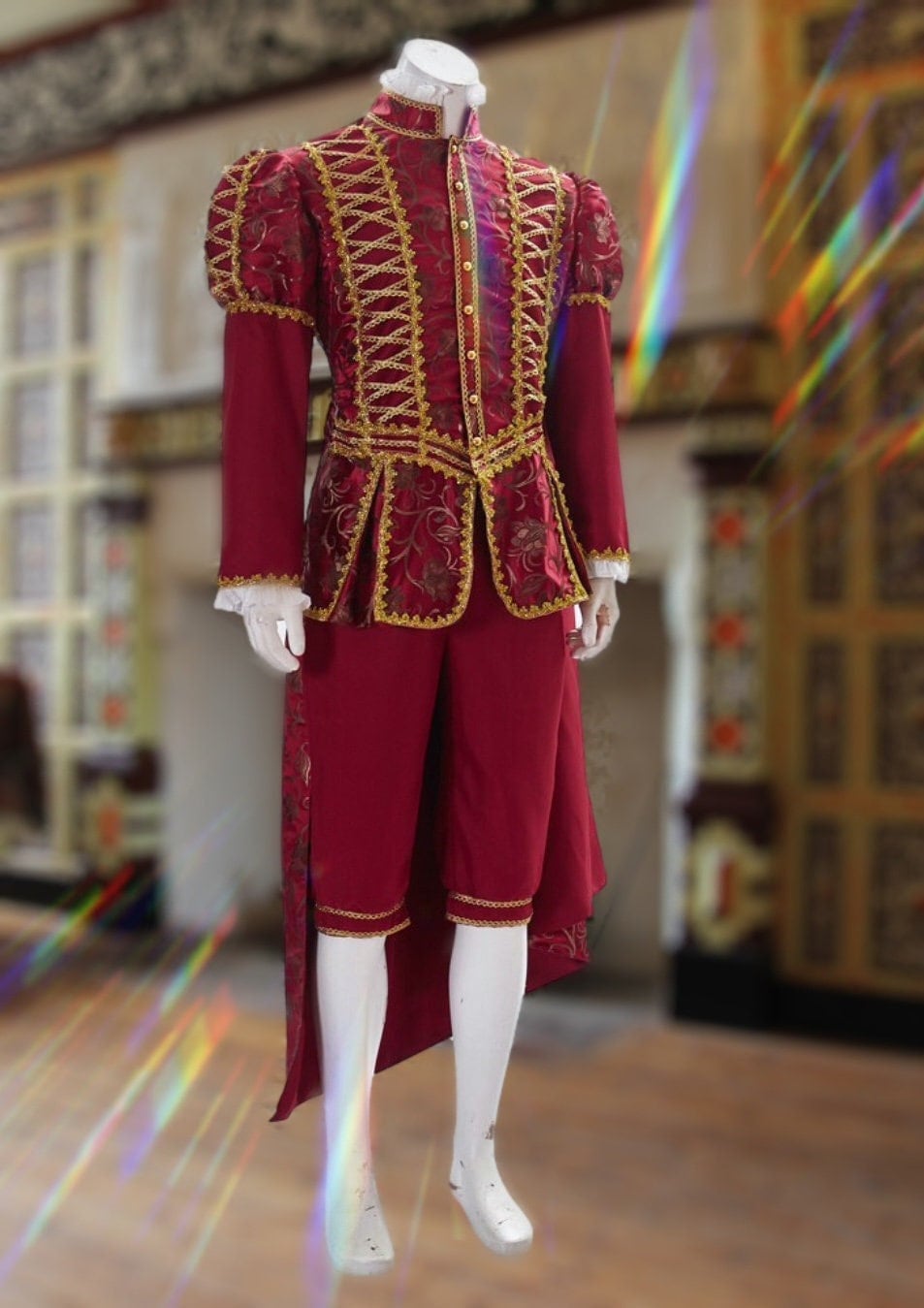 Tudor Doublet, Mens Tudor costume, Henry VIII costume, Medieval nobleman outfit, Tudor Costume, Mens Tudor suit