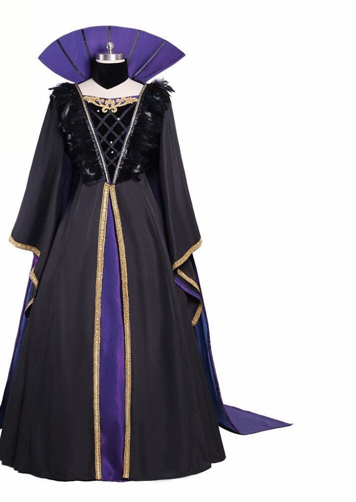 Evil Queen costume, Evil witch dress, Halloween dress, Vampire Costume