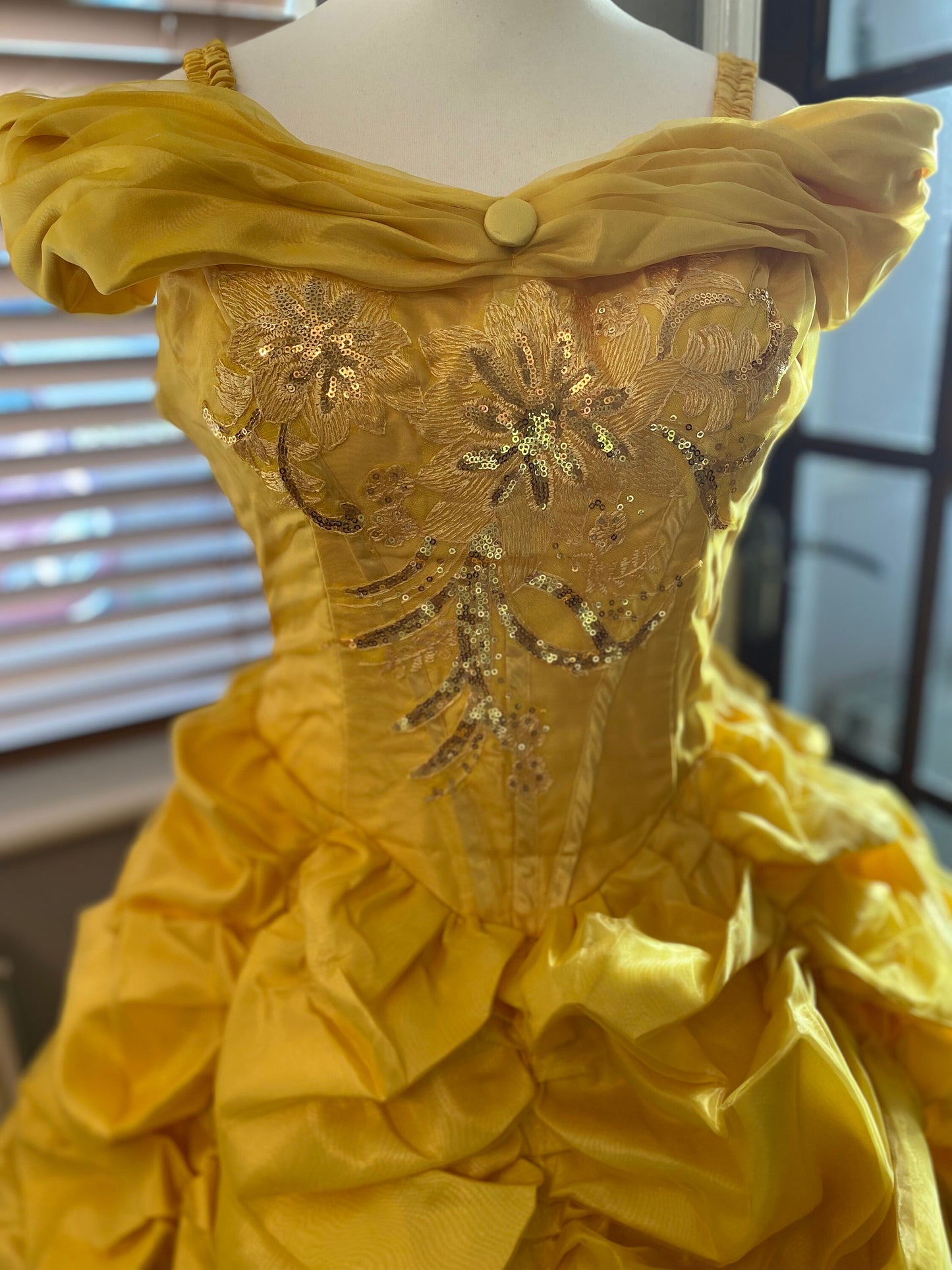 Belle Dress, Beauty Dress, Yellow Princess Dress, Belle Costume