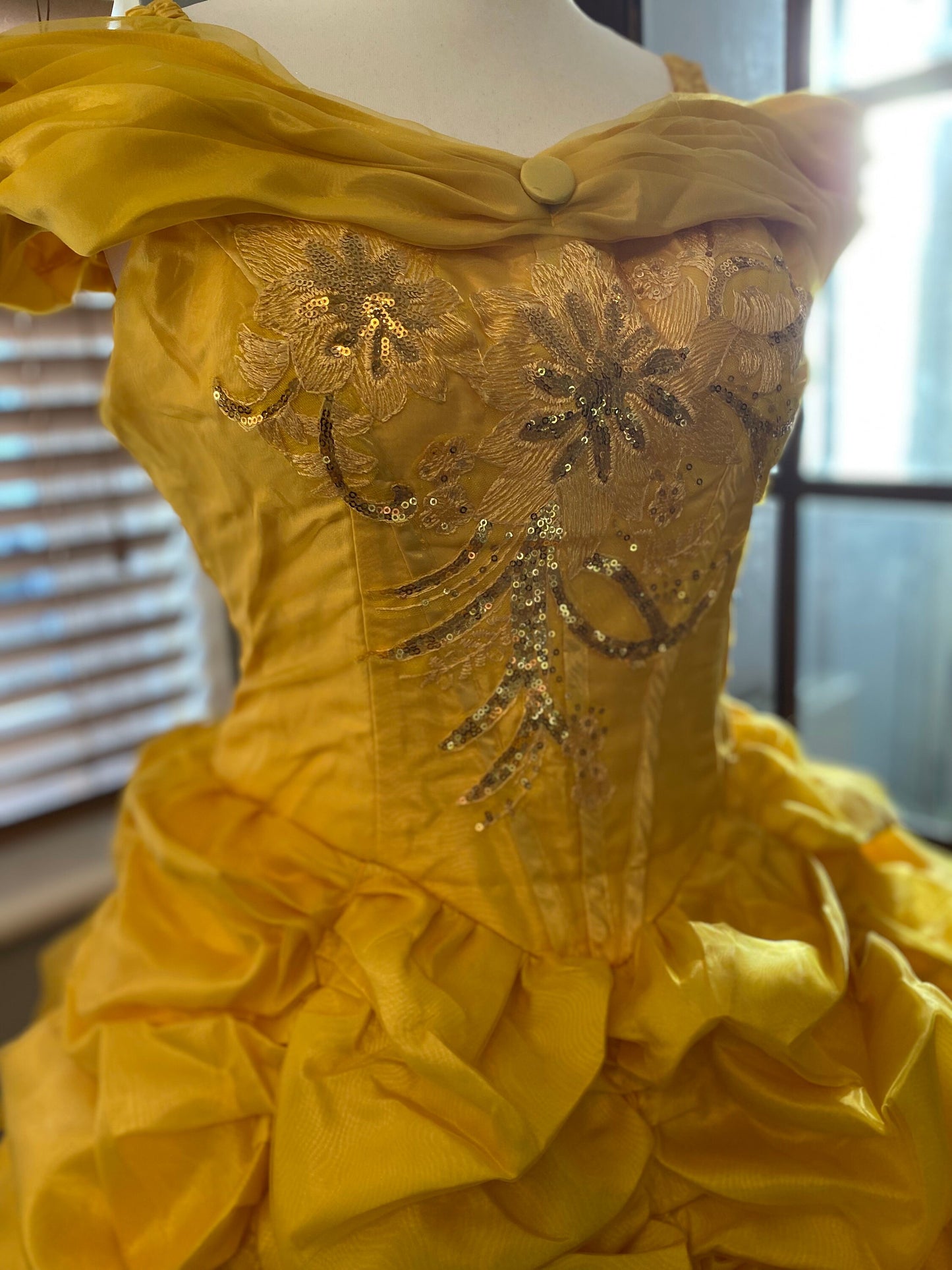 Belle Dress, Beauty Dress, Yellow Princess Dress, Belle Costume