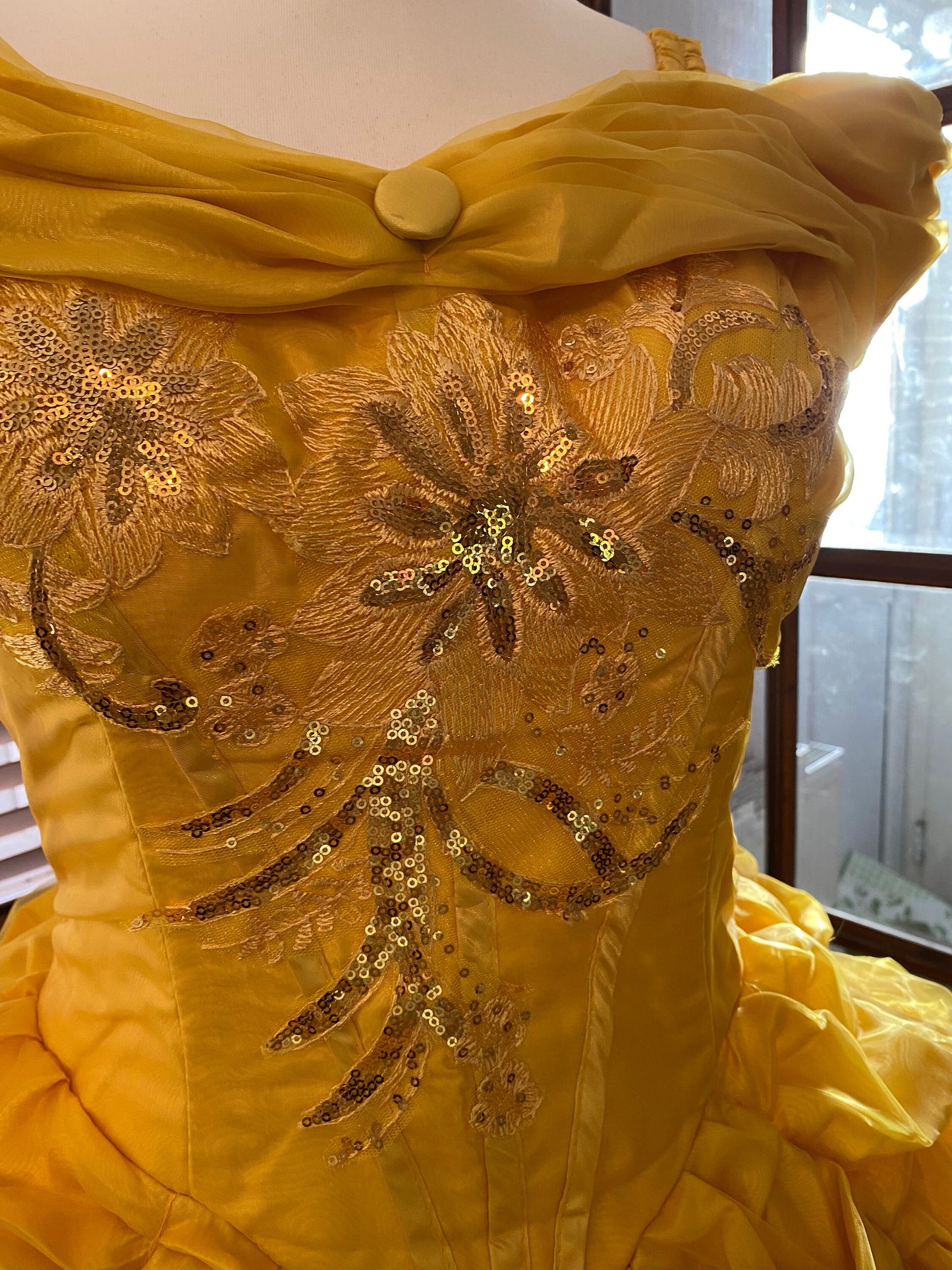 Belle Dress, Beauty Dress, Yellow Princess Dress, Belle Costume