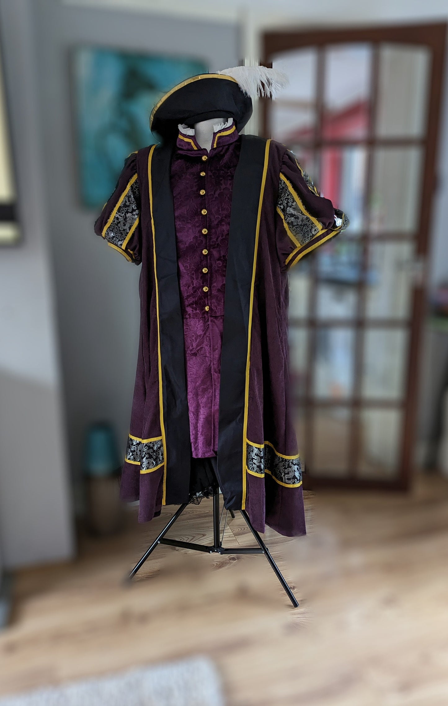 Tudor Doublet, Mens Tudor costume, Henry VIII costume, Medieval nobleman outfit, Tudor Costume, Mens Tudor suit