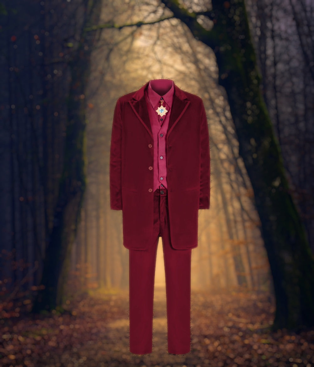Red Dracula suit