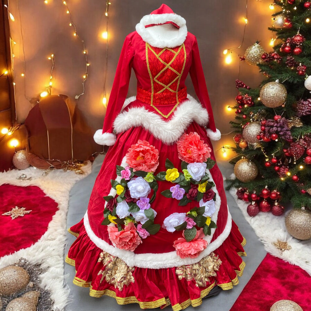 Mrs Claus Christmas Dress – TwirlingDresses Mrs Claus Christmas Dress – TwirlingDresses