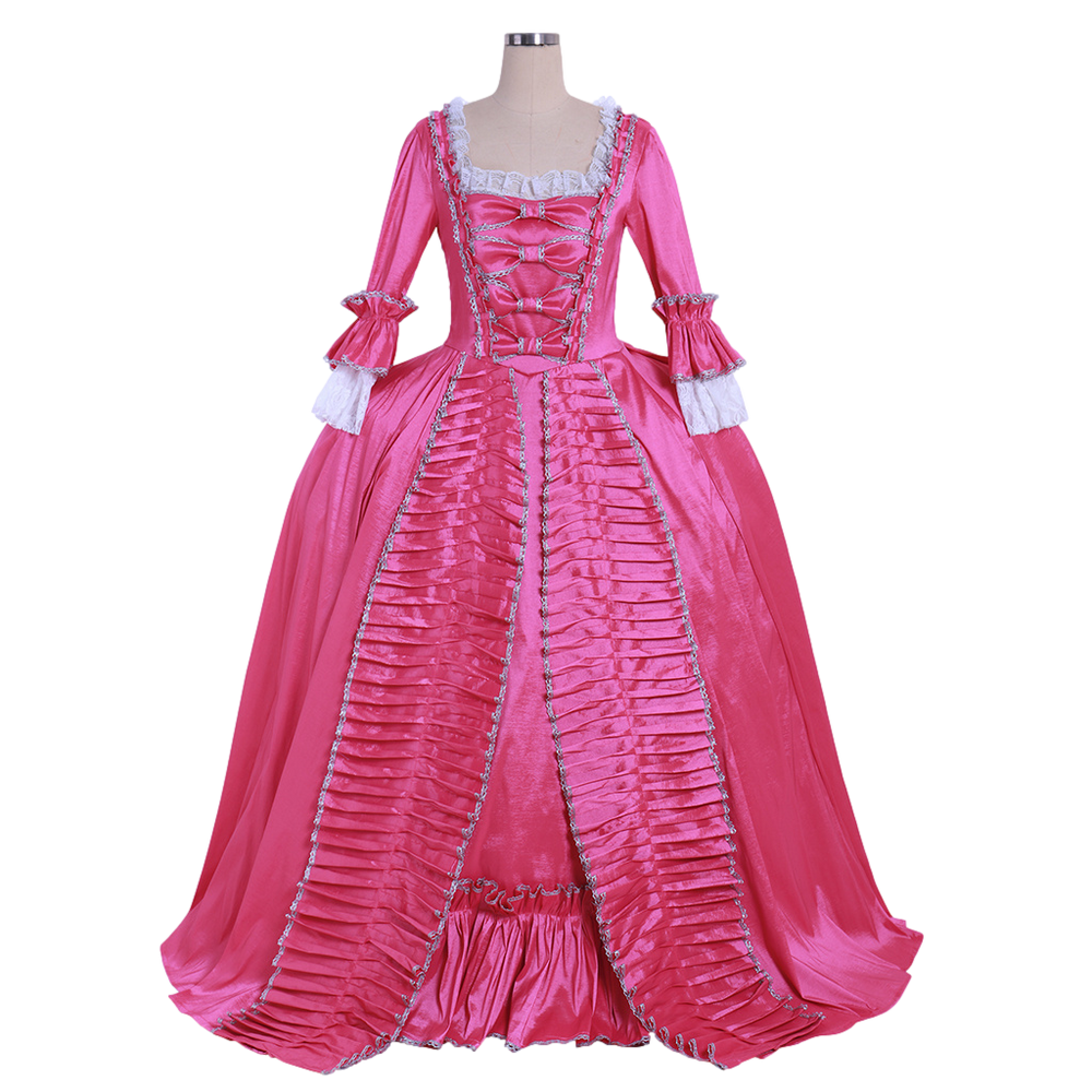 Raspberry Pink Georgian Dress