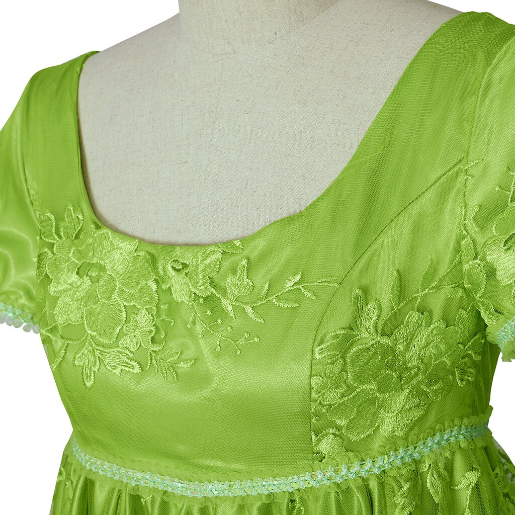 
                  
                    Green Bridgerton Regency Dress, Penelope Featherington dress - TwirlingDresses
                  
                