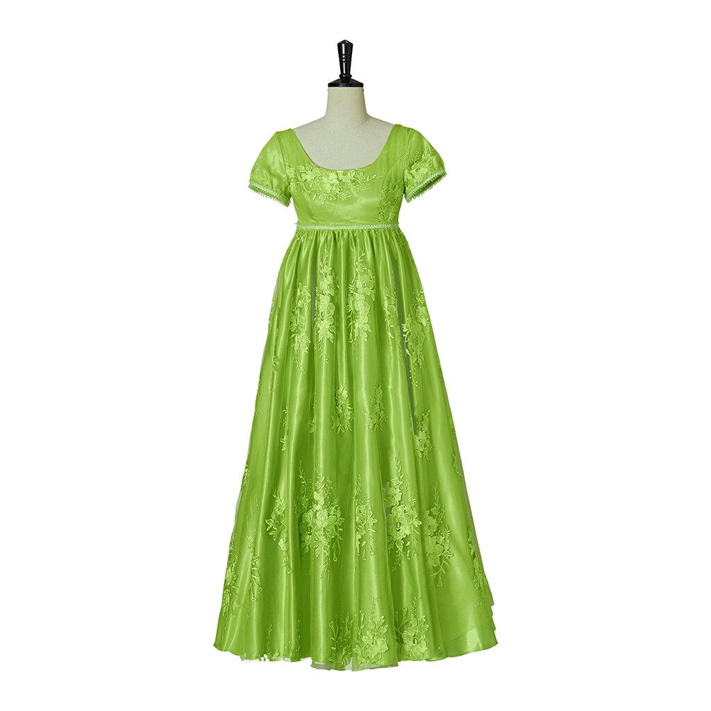 
                  
                    Green Bridgerton Regency Dress, Penelope Featherington dress - TwirlingDresses
                  
                