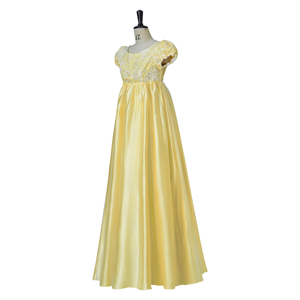 Yellow Bridgerton Regency Dress, Penelope Featherington dress –  TwirlingDresses