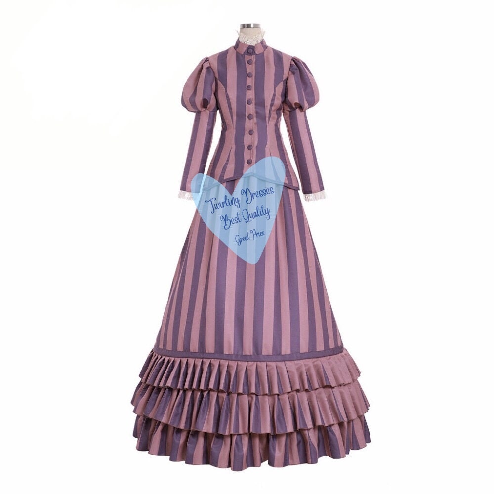 Edwardian Costume, Victorian Dress, Bustle dress, Adult Historic Costu –  TwirlingDresses