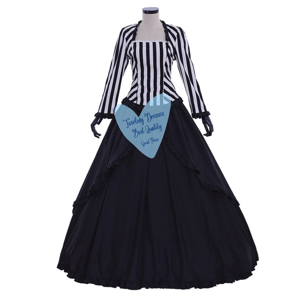 
                  
                    Victorian  Costume, Victorian  Dress, Bustle dress, Adult Historic Costume, Victorian outfit, Theatre Dress, Striped Victorian dress - TwirlingDresses
                  
                