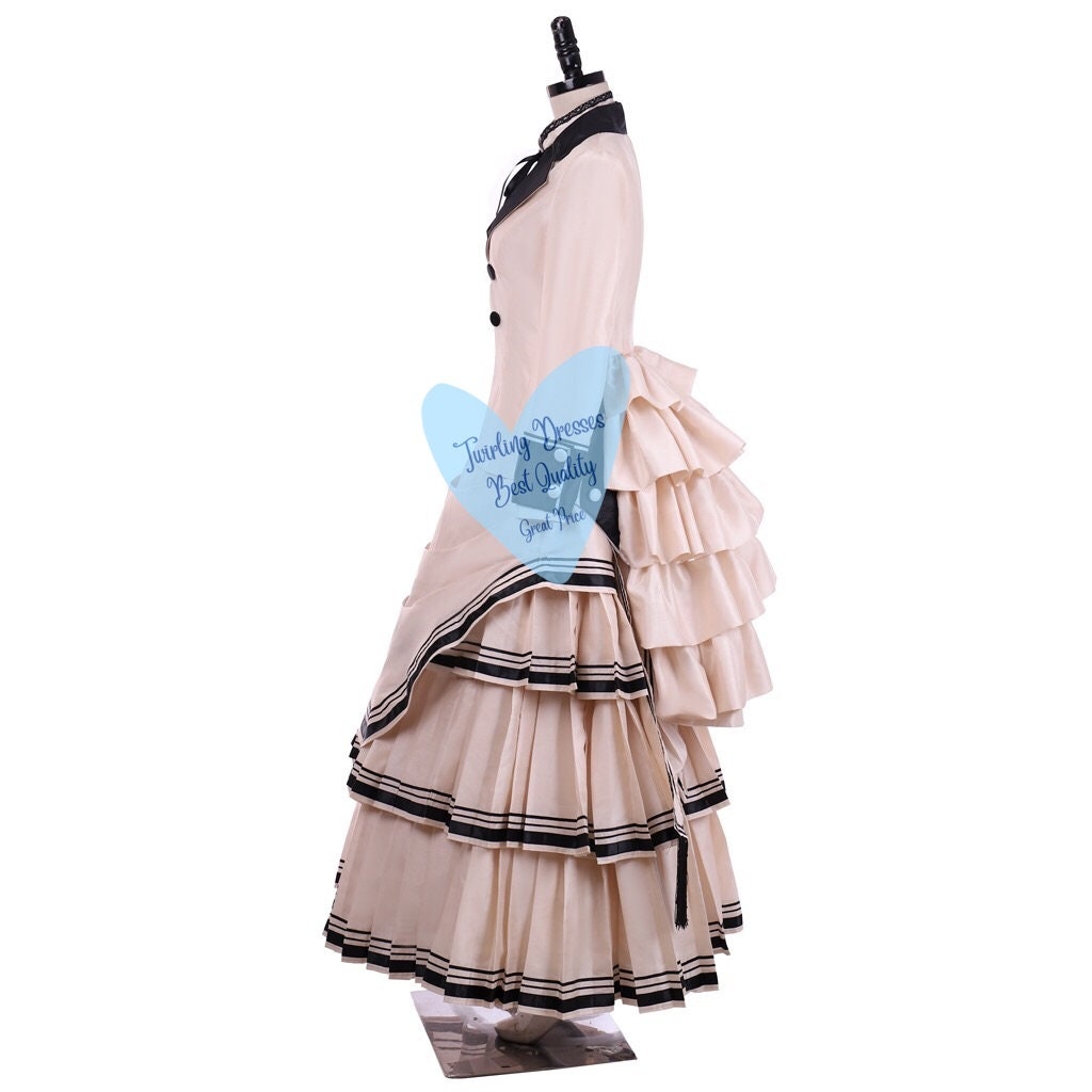 
                  
                    Victorian Bustle Dress, 1880 costume, Victorian Dress, Victorian day dress - TwirlingDresses
                  
                