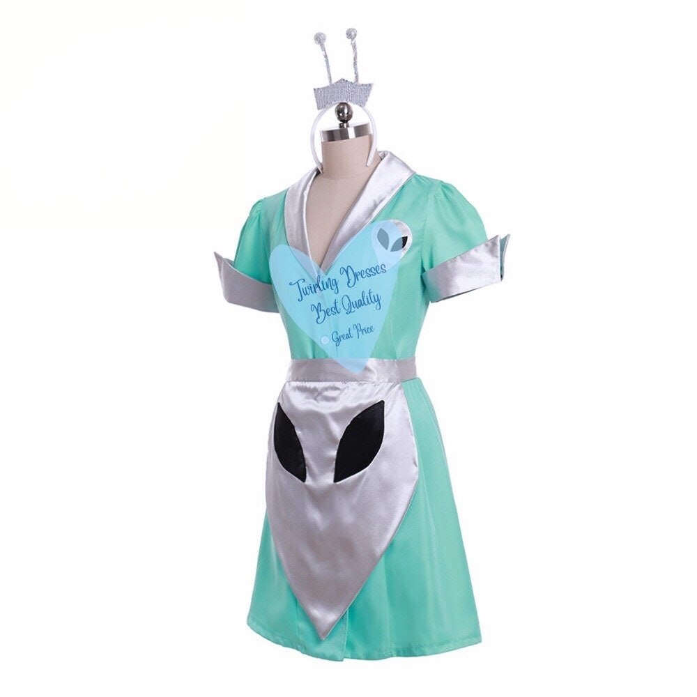 
                  
                    Roswell Liz Parker Crashdown Cafe Costume Party alien cosplay costume Adult Maid dress uniform - TwirlingDresses
                  
                