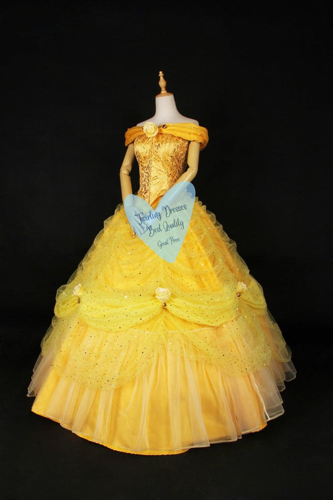 Belle Dress, Beauty Dress, Yellow Princess Dress, Belle Costume – TwirlingDresses
