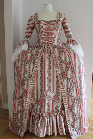 
                  
                    Georgian Costume, Georgian Dress, Marie Antoinette Dress, Floral Period costume. - TwirlingDresses
                  
                