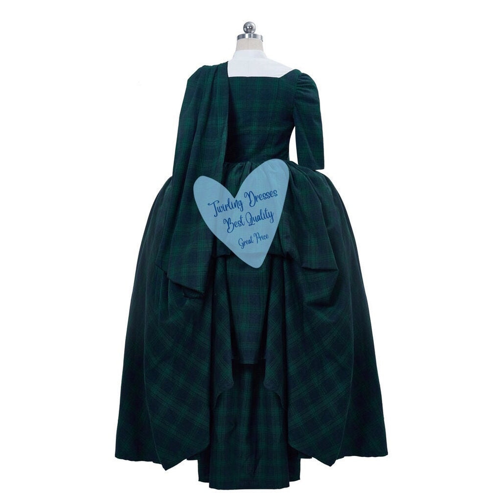 Outlander Costume, Victorian Scottish  highland Dress, 1860s dress, Adult Historic Costume, Theatre Dress, Little women Costume - TwirlingDresses