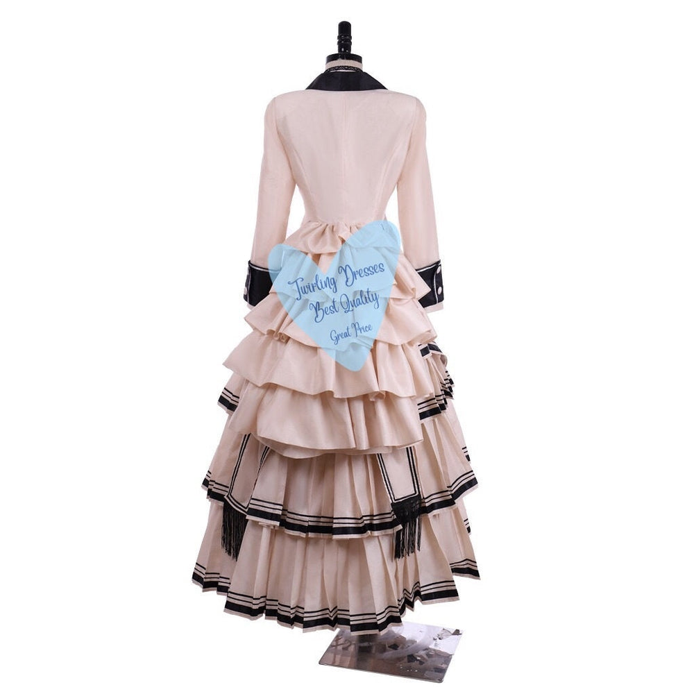 
                  
                    Victorian Bustle Dress, 1880 costume, Victorian Dress, Victorian day dress - TwirlingDresses
                  
                