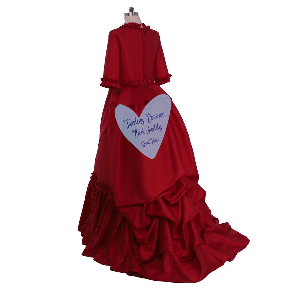 
                  
                    Red Victorian  Costume, Victorian bustle Dress, Victorian Fitted jacket and skirt, Victorian dress, Victorian era costumes - TwirlingDresses
                  
                