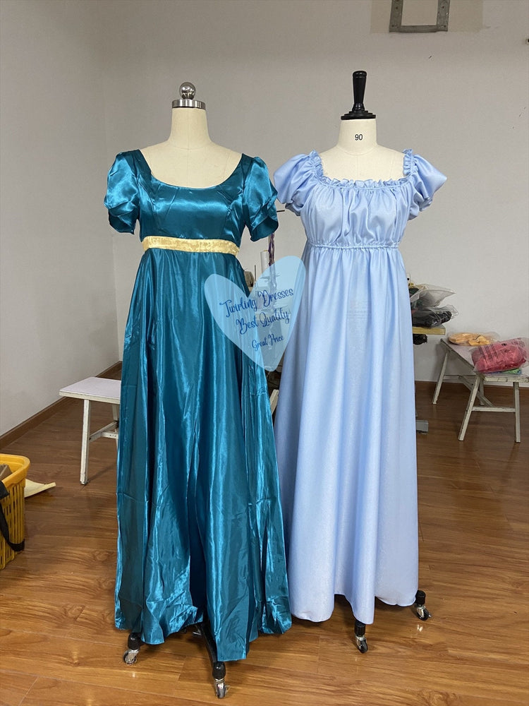 Bridgerton Dress, Daphne Dress, Bridgerton Regency Dress, Daphne Regency Dress, Bridgerton evening gown, Bridgerton gown costume - TwirlingDresses