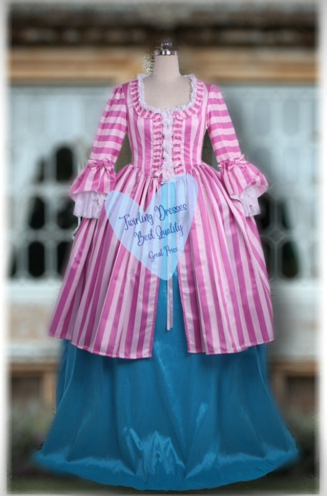 
                  
                    Georgian Costume, peach Georgian Dress, Period Riding Habit - TwirlingDresses
                  
                