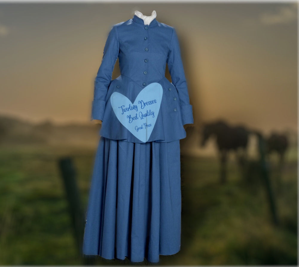 Outlander Costume, Victorian Scottish  highland Dress, Geneva dress, Adult Historic Costume, Theatre Dress, Little women Costume - TwirlingDresses