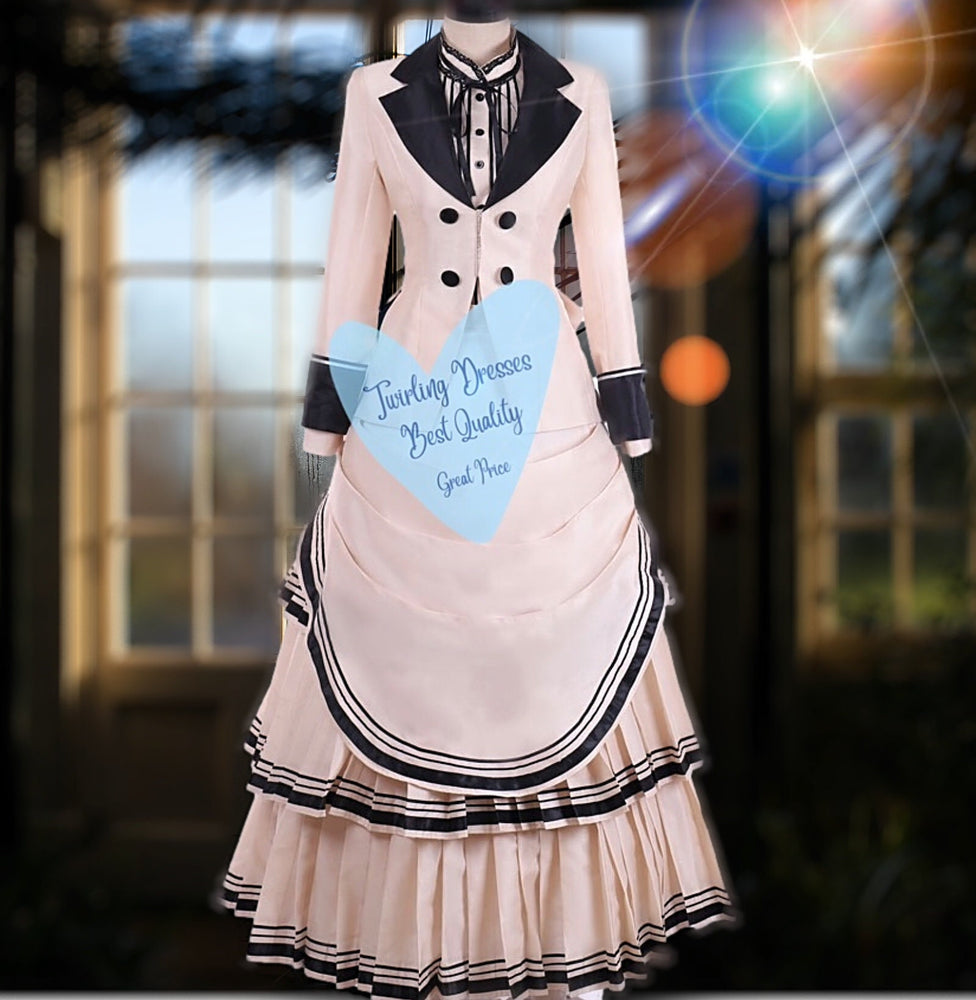 
                  
                    Victorian Bustle Dress, 1880 costume, Victorian Dress, Victorian day dress - TwirlingDresses
                  
                
