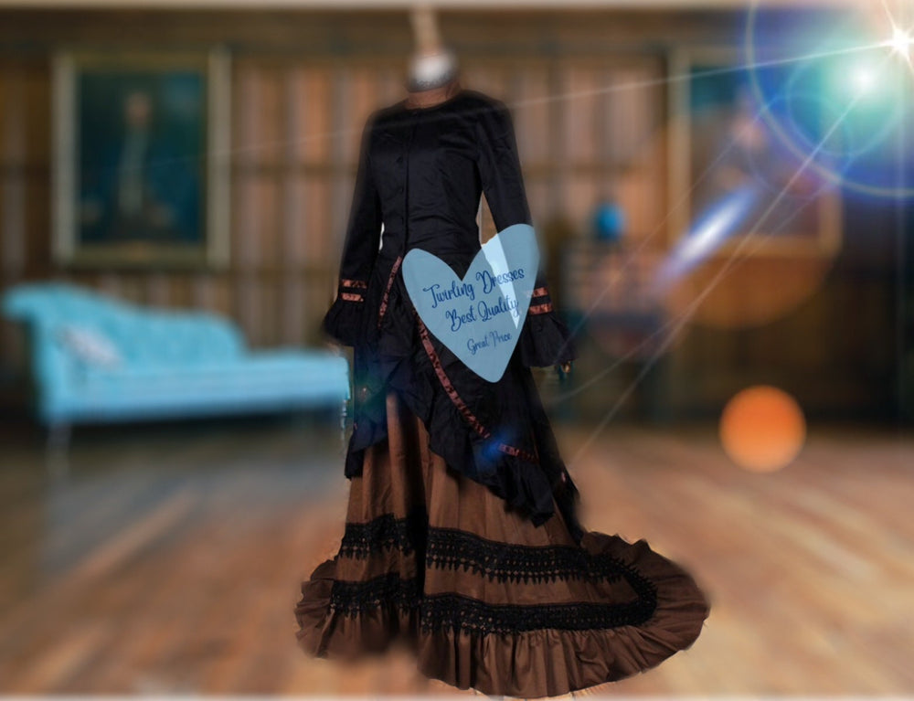 Victorian  Costume, Victorian  Dress, Bustle dress, Adult Historic Costume, Victorian outfit, Theatre Dress, steampunk Dress - TwirlingDresses