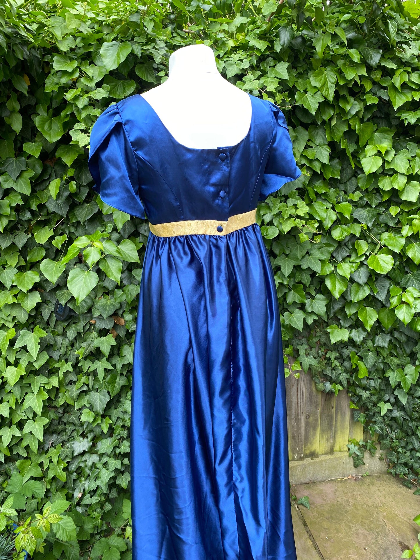 
                  
                    Bridgerton Dress, Navy Blue regency dress
                  
                