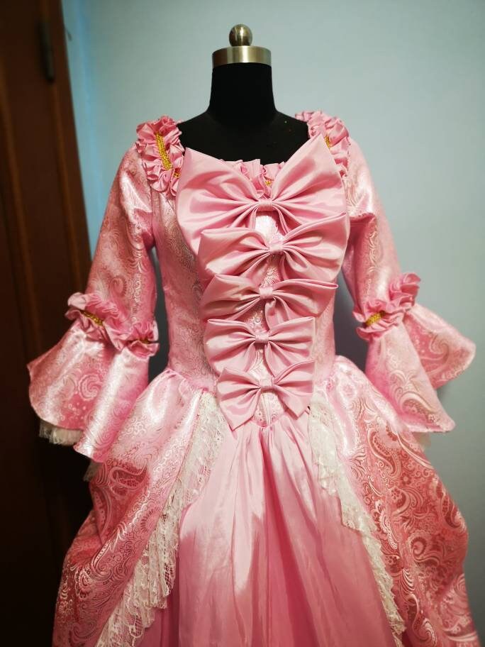 
                  
                    Victorian dress, Pink satin Victorian dress, bustle dress, Gilded Cage Dress, Victoriana,Civil War Dress, Dickens Dress
                  
                