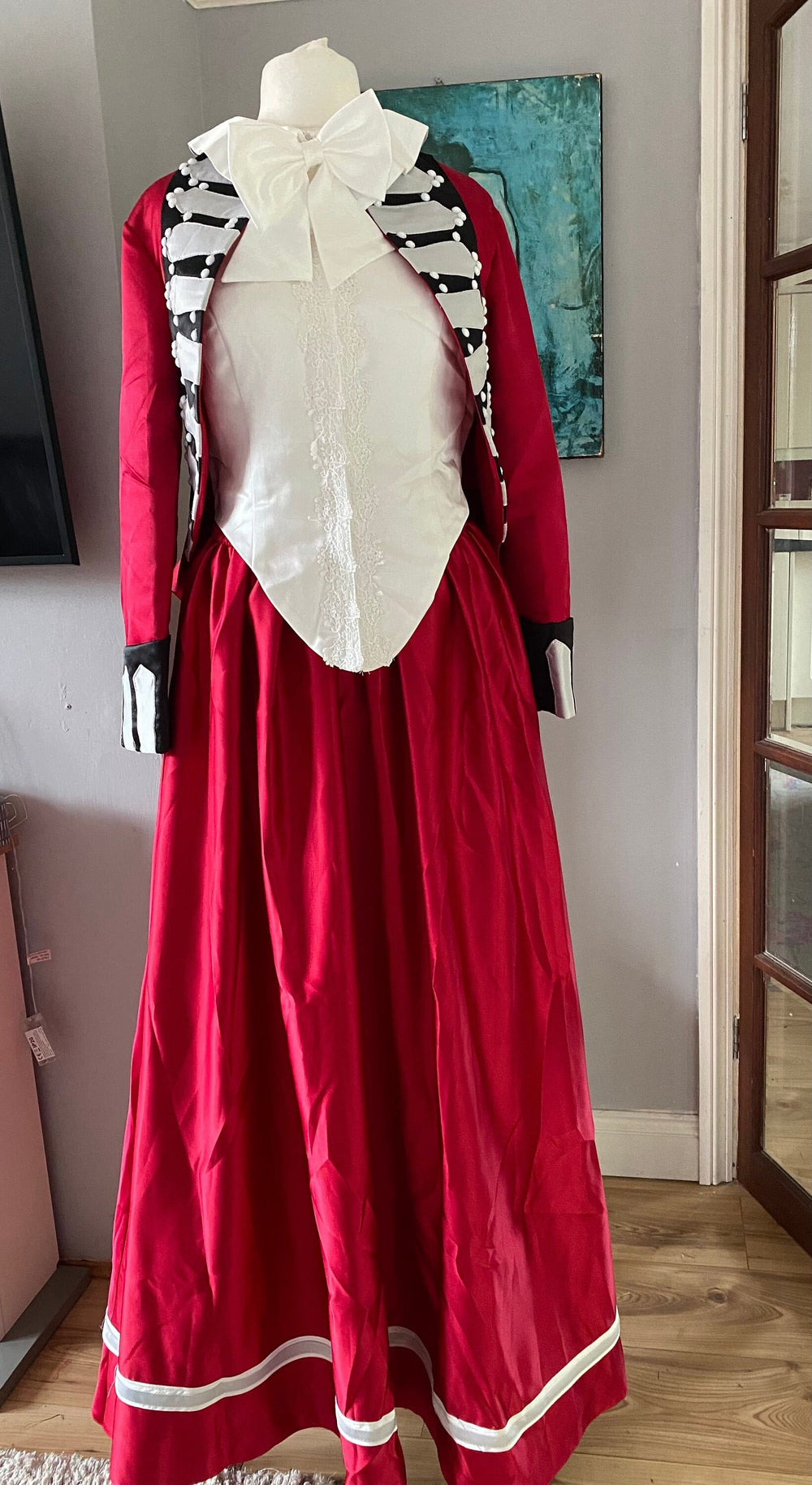 Georgian Riding habit, red Georgian Dress, Period Riding Habit, Lady Seymour Worsley riding habit