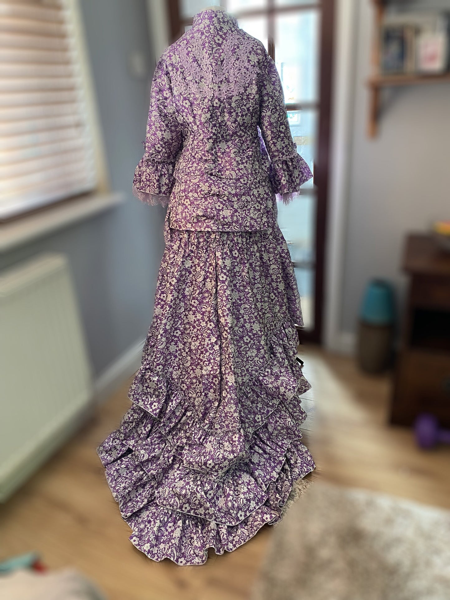 
                  
                    Purple Victorian dress, bustle dress, Gilded Cage Dress, Victoriana,Civil War Dress
                  
                