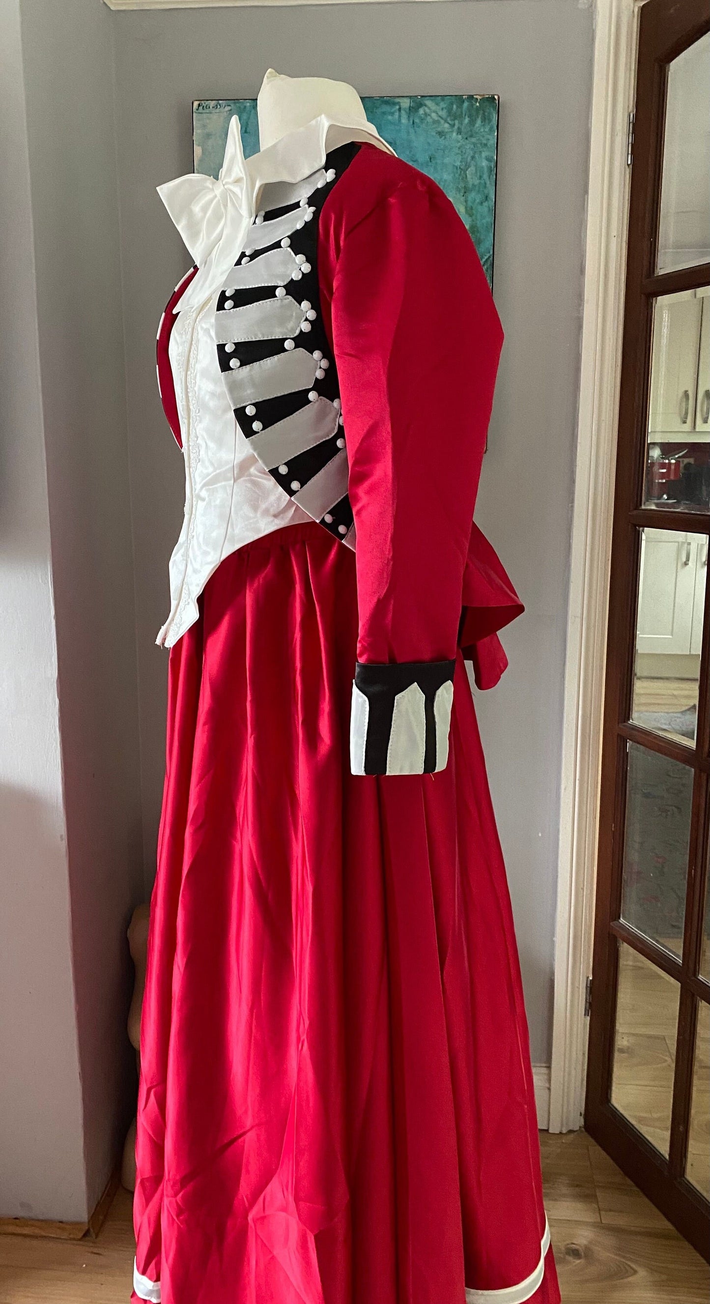 
                  
                    Georgian Riding habit, red Georgian Dress, Period Riding Habit, Lady Seymour Worsley riding habit
                  
                