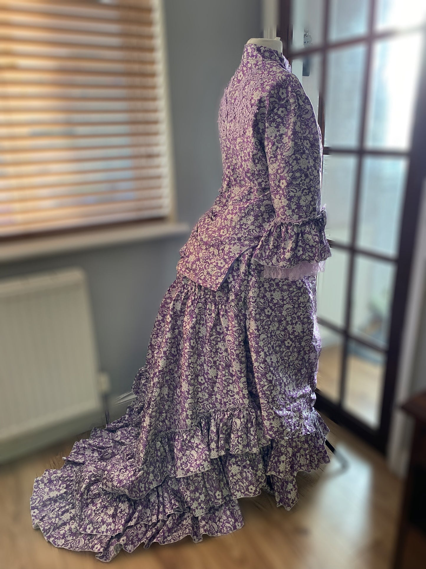 
                  
                    Purple Victorian dress, bustle dress, Gilded Cage Dress, Victoriana,Civil War Dress
                  
                