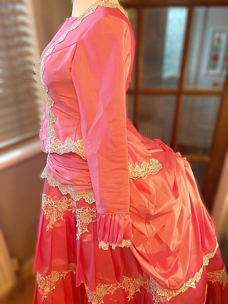 
                  
                    Pink Victorian dress, bustle dress, Gilded Cage Dress, Victoriana,Civil War Dress
                  
                