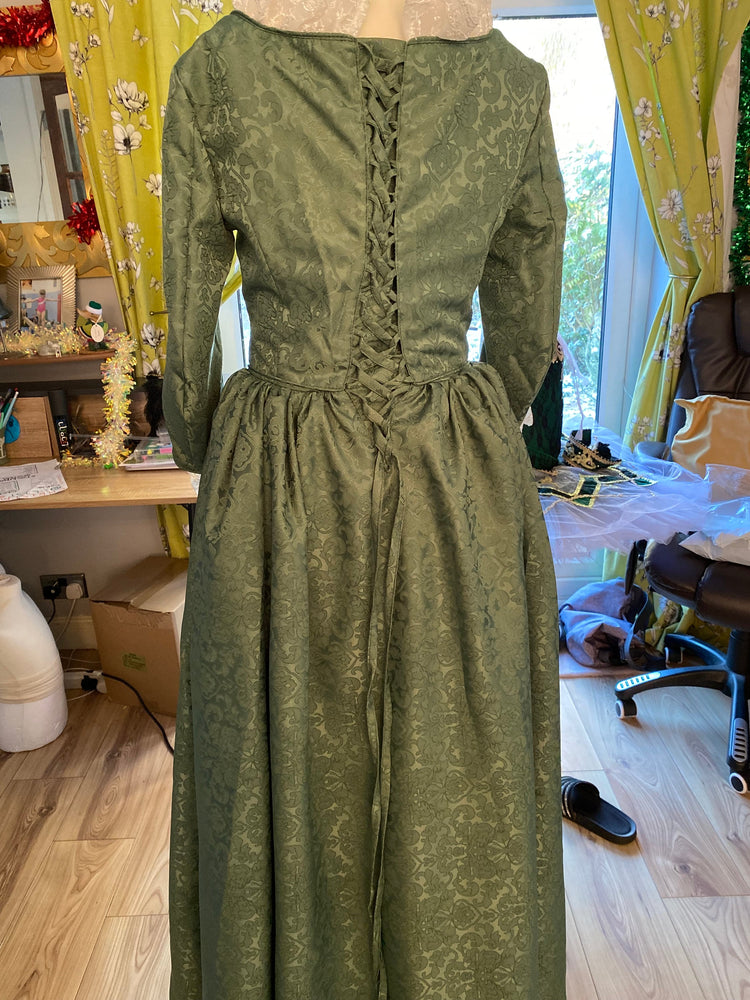 
                  
                    Jane Austin Dress, Victorian Work dress, 1840s dress
                  
                
