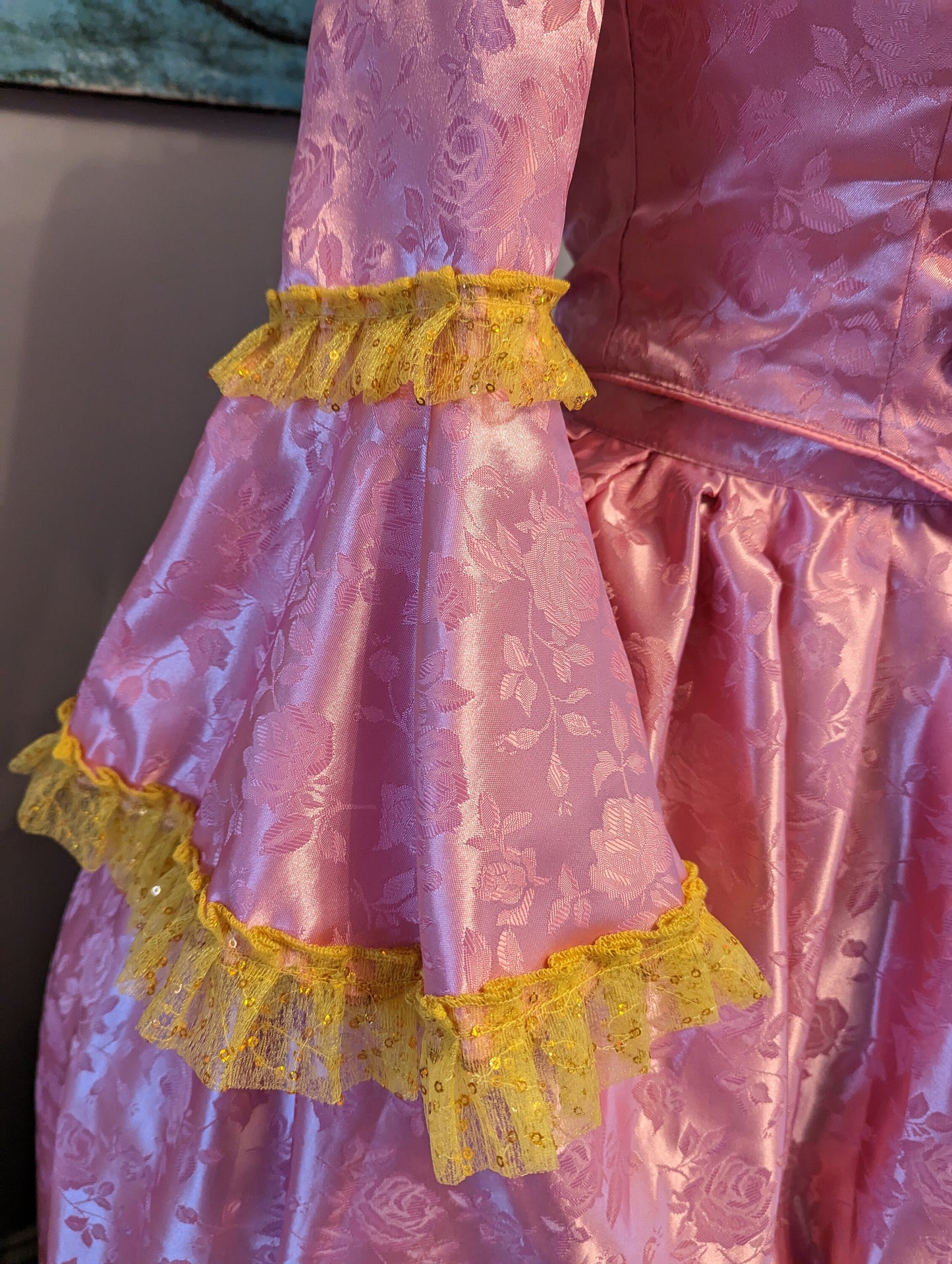 
                  
                    Pink Satin Georgian Dress
                  
                