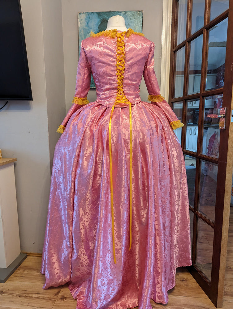 
                  
                    Pink Satin Georgian Dress
                  
                