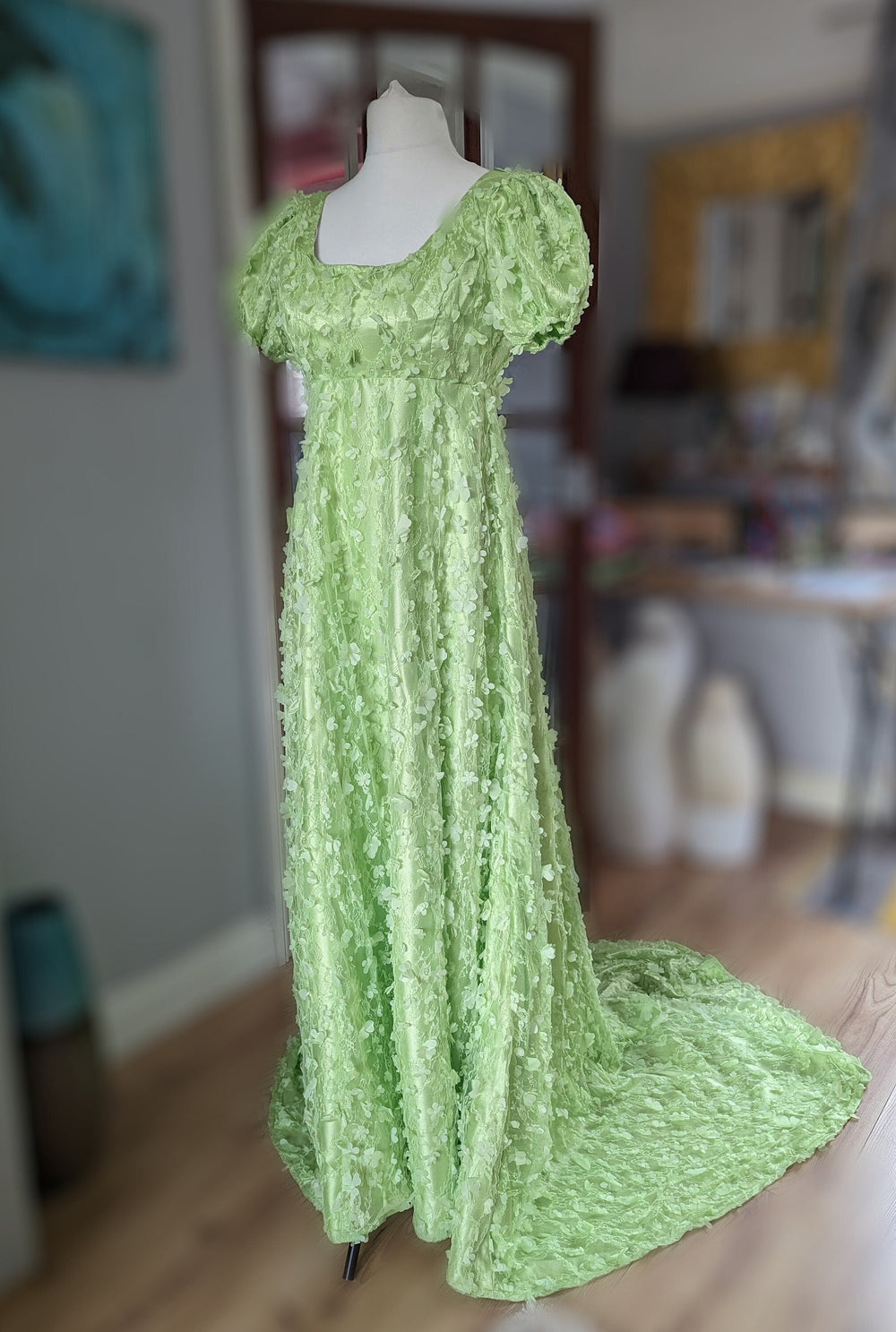 Bridgerton Dress, Bridgerton Regency, Green Regency Dress TwirlingDresses Bridgerton Dress, Bridgerton Regency, Green Regency Dress TwirlingDresses