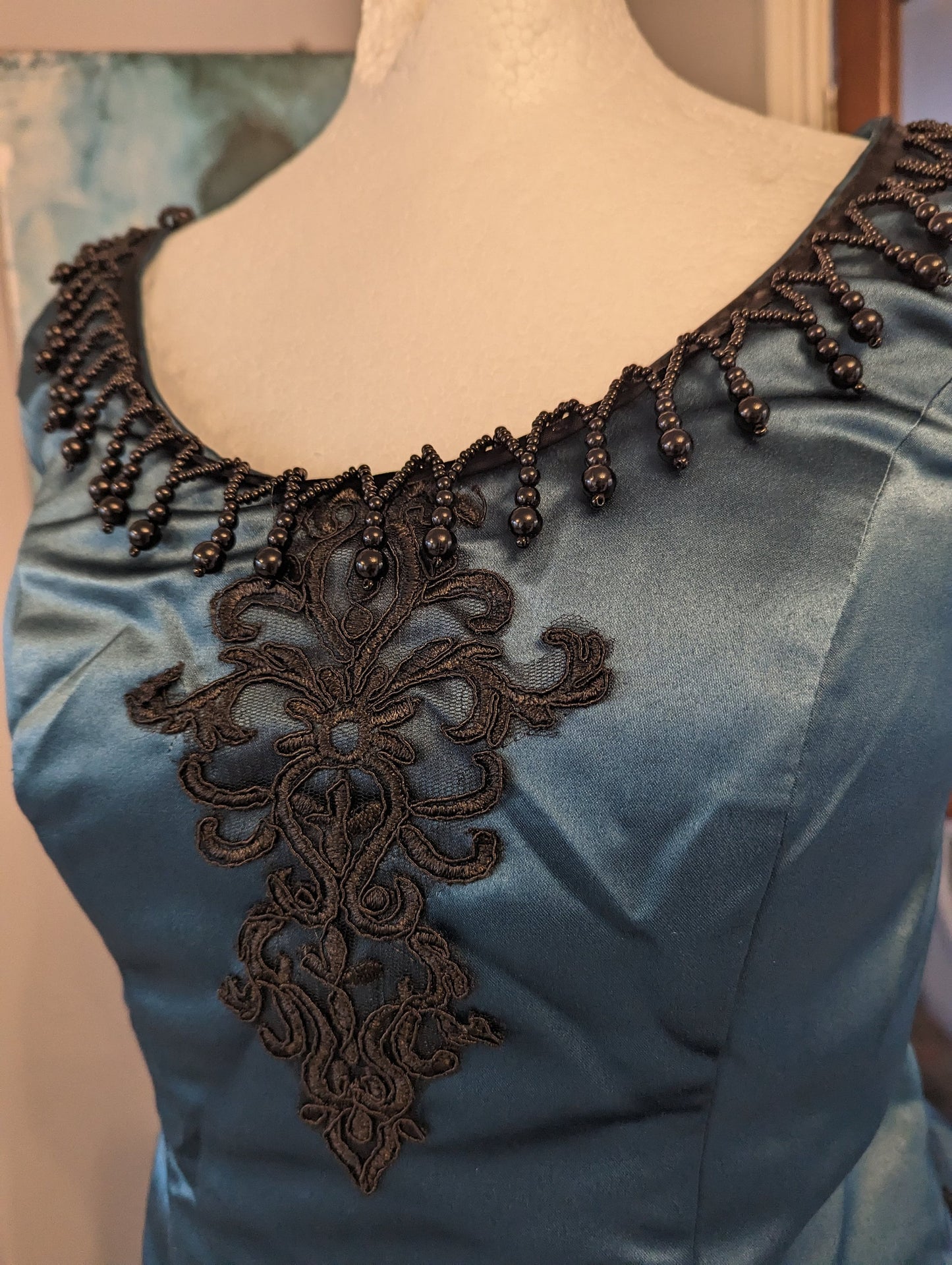 
                  
                    Teal Victorian  Bustle Dress, Victorian costume
                  
                