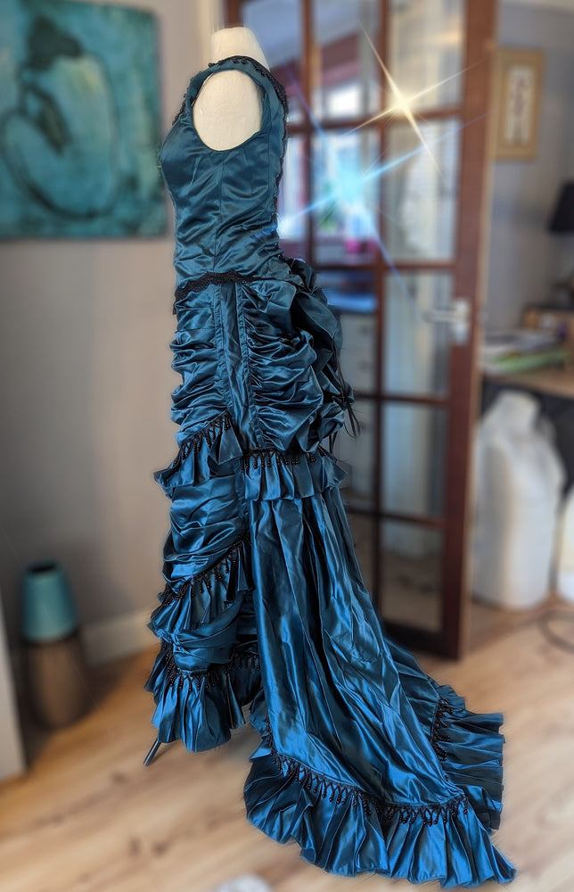 
                  
                    Teal Victorian  Bustle Dress, Victorian costume
                  
                