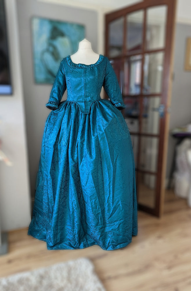 
                  
                    Georgian Costume, Georgian Dress, Marie Antoinette Dress, Emerald Green Georgian dress
                  
                