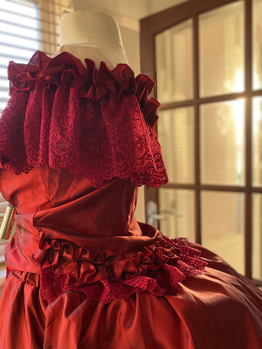 red victorian dresses Victorian dress,Red satin Victorian dress, bustle dress, Gilded Cage D –  TwirlingDresses