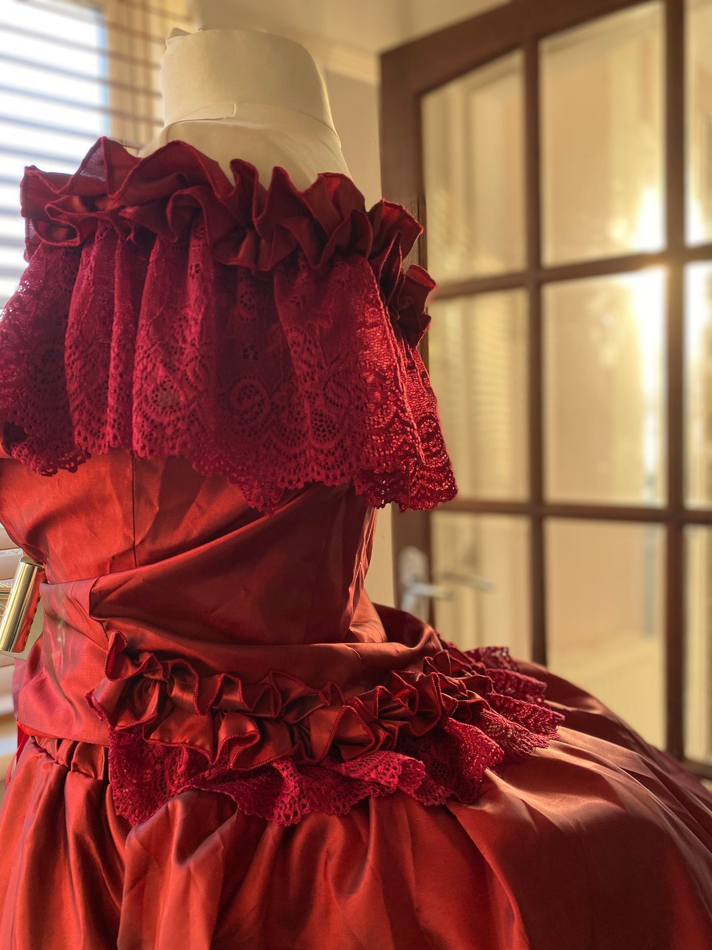 Victorian dress,Red satin Victorian dress, bustle dress, Gilded Cage D – TwirlingDresses Victorian dress,Red satin Victorian dress, bustle dress, Gilded Cage D – TwirlingDresses